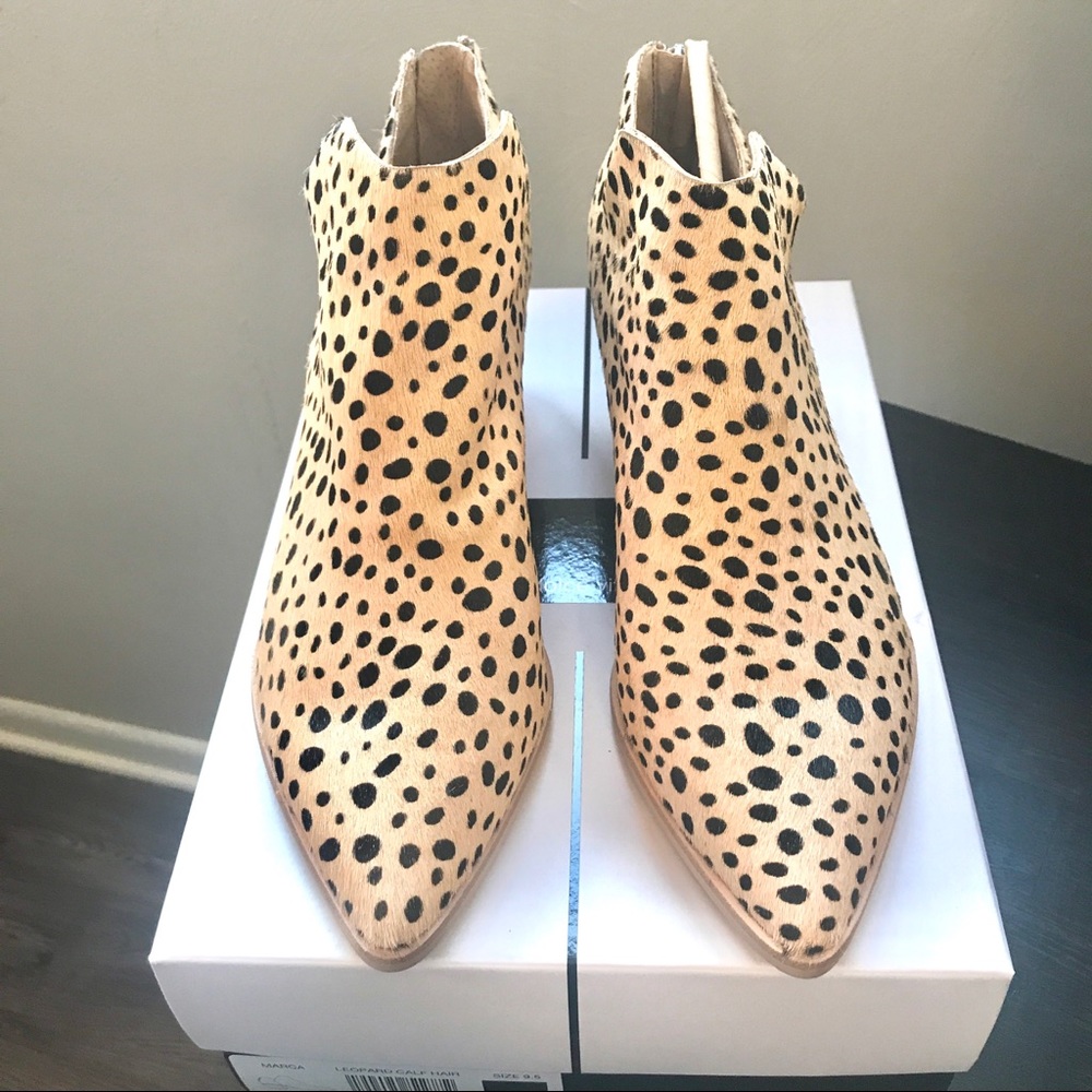 🐆NEW Dolce Vita Marca Leopard Fur Bootie 9.5 🐆